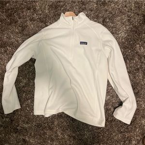 Patagonia White Fleece Quarter Zip Size XL